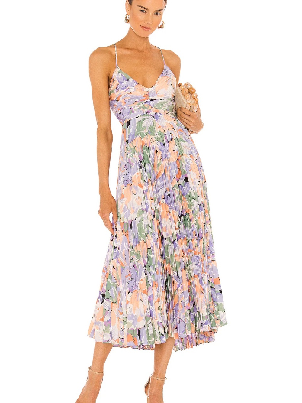 ASTR Blythe floral midi dress